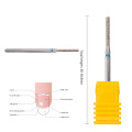 Hot selling diamond edge nail drill bits metal stainless steel nail file for nail gel polish